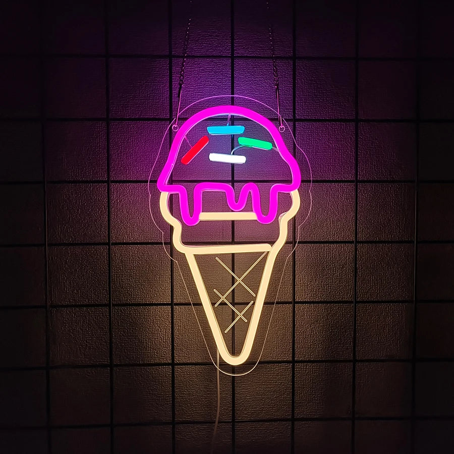 Dessert Series Led Neon Signs, Used For Wall Art Decor, Bakery, Coffee Shop, Shop, Kitchen, Ice Cream Shop Business Wall Lamp.