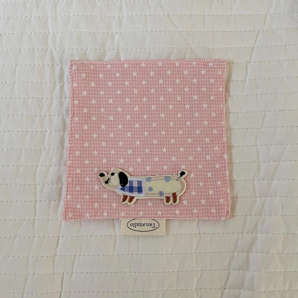 Korean Cotton Coaster Key Storage Jewellery Mat Double-sided Thickened Fabric Sweet Drawstring Portable Accessories  Cafe