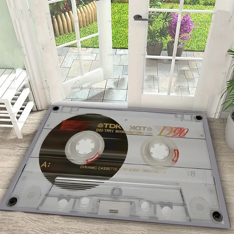 Tapis Illusion d'Optique Effet Tunnel Infini Tapis de Sol 3D Visuel Paillasson d'Entrée Tapis de Sol pour la Maison Décoration Intérieure et Extérieure Tendance
