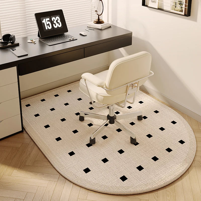 Alfombrilla de estudio VIKAMA para suelo, para silla giratoria de escritorio de ordenador, alfombra de mesa de tocador para mesita de noche de dormitorio, decoración del hogar