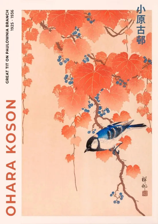 Japanese Wall Poster Vintage Japanese Fine Art Poster Ohara Koson Katsushika Hokusai Prints Canvas Painting Wall Art Decoration