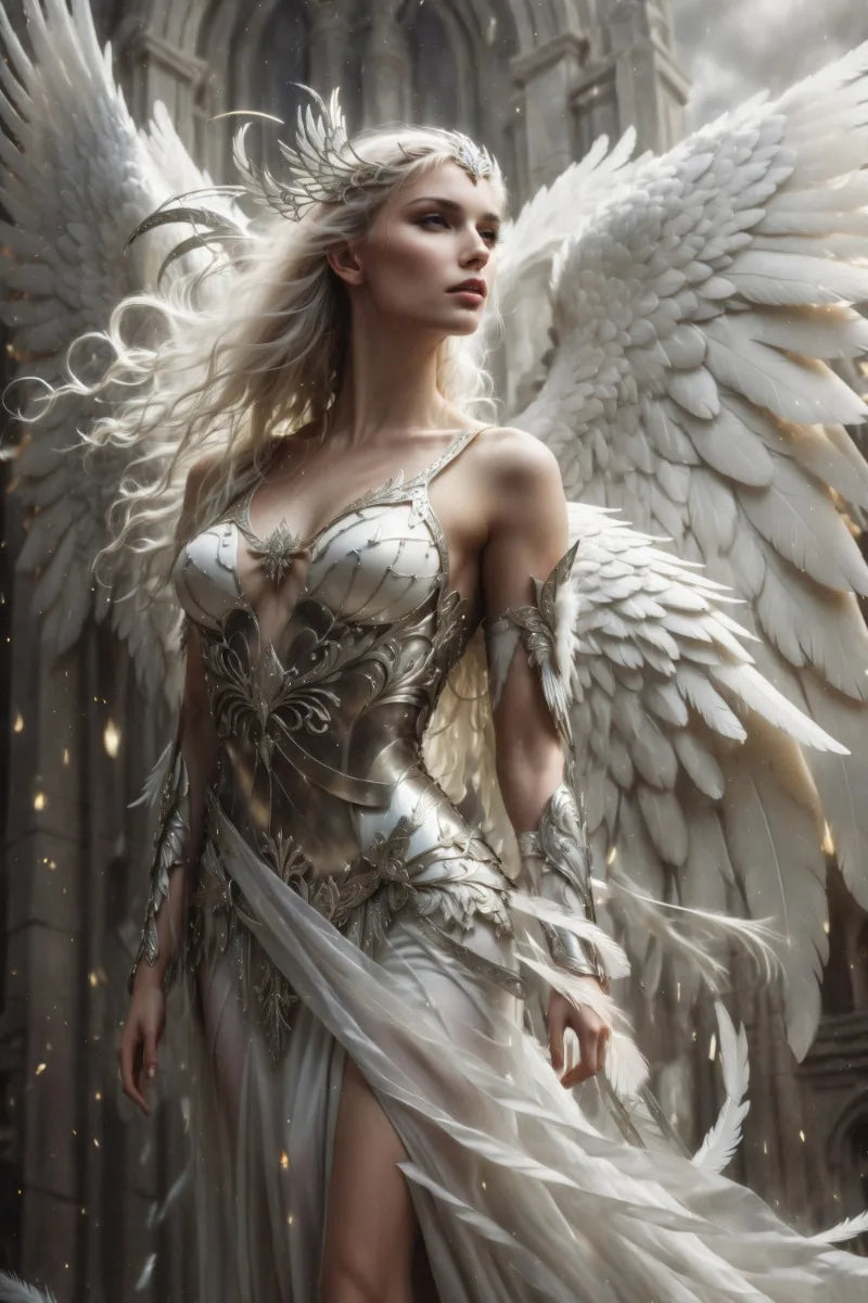 Nordic Fashion Exquisite Sexy Woman Battle Angel Knight Posters Prints Canvas Painting Wall Art Picture Living Room Home Decor