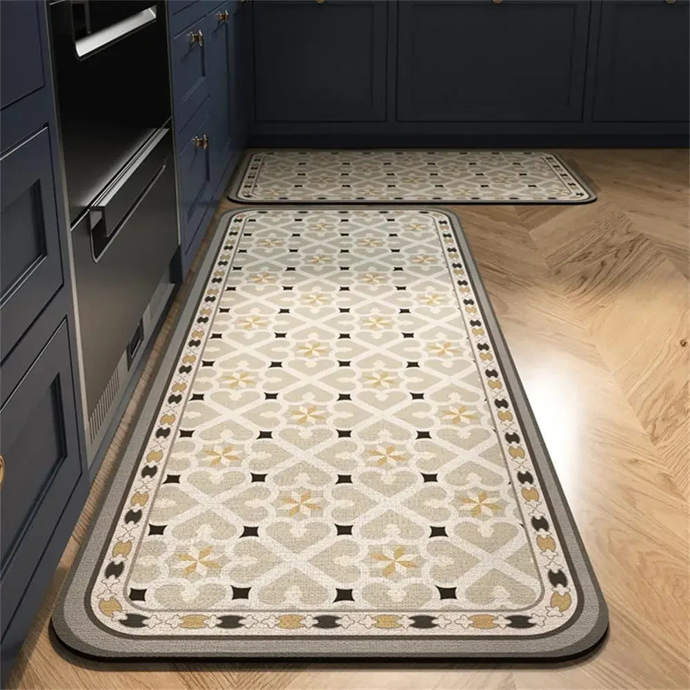 Alfombrilla de cocina VIKAMA de 1/2 piezas, antideslizante y fácil de mantener, decoración del hogar, alfombra para porche de entrada, alfombrilla para sala de estar