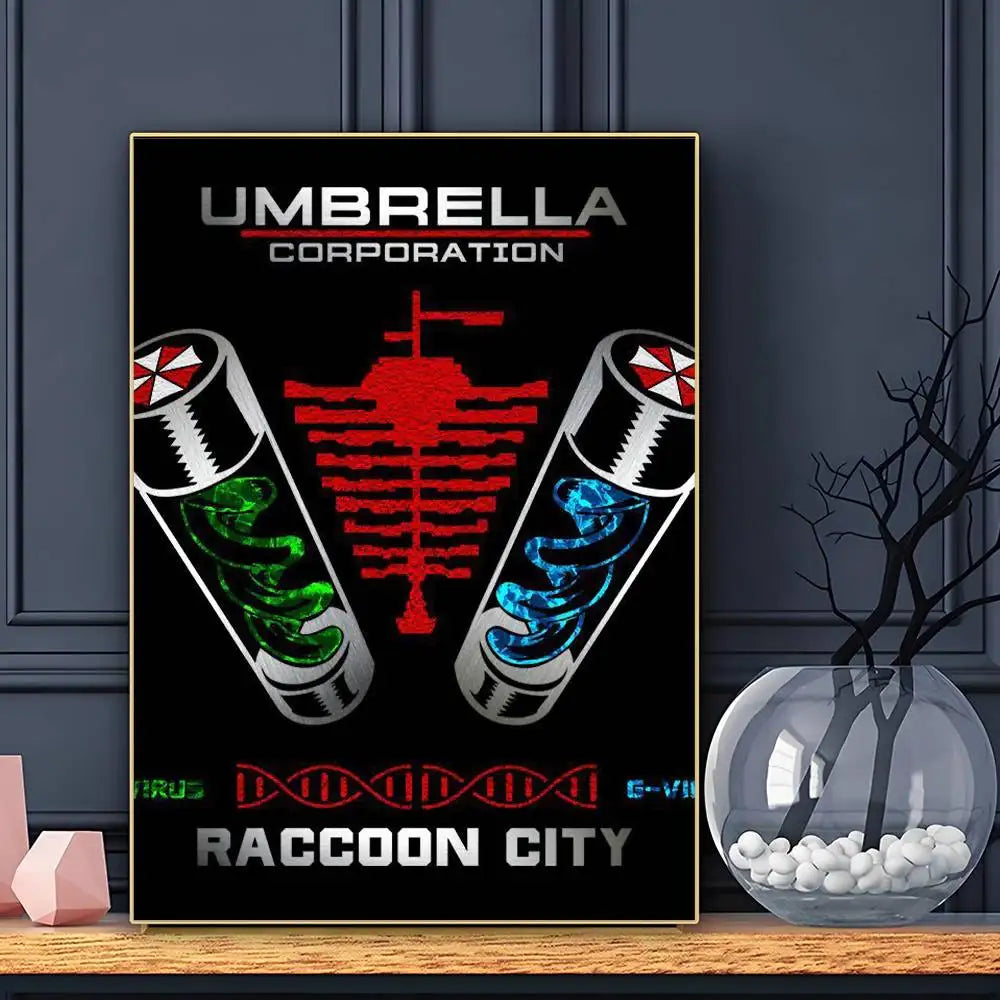 R-RESIDENT Game E-EVILs Poster HD Art Adhésif Mural Imperméable Décoration Salon Bar