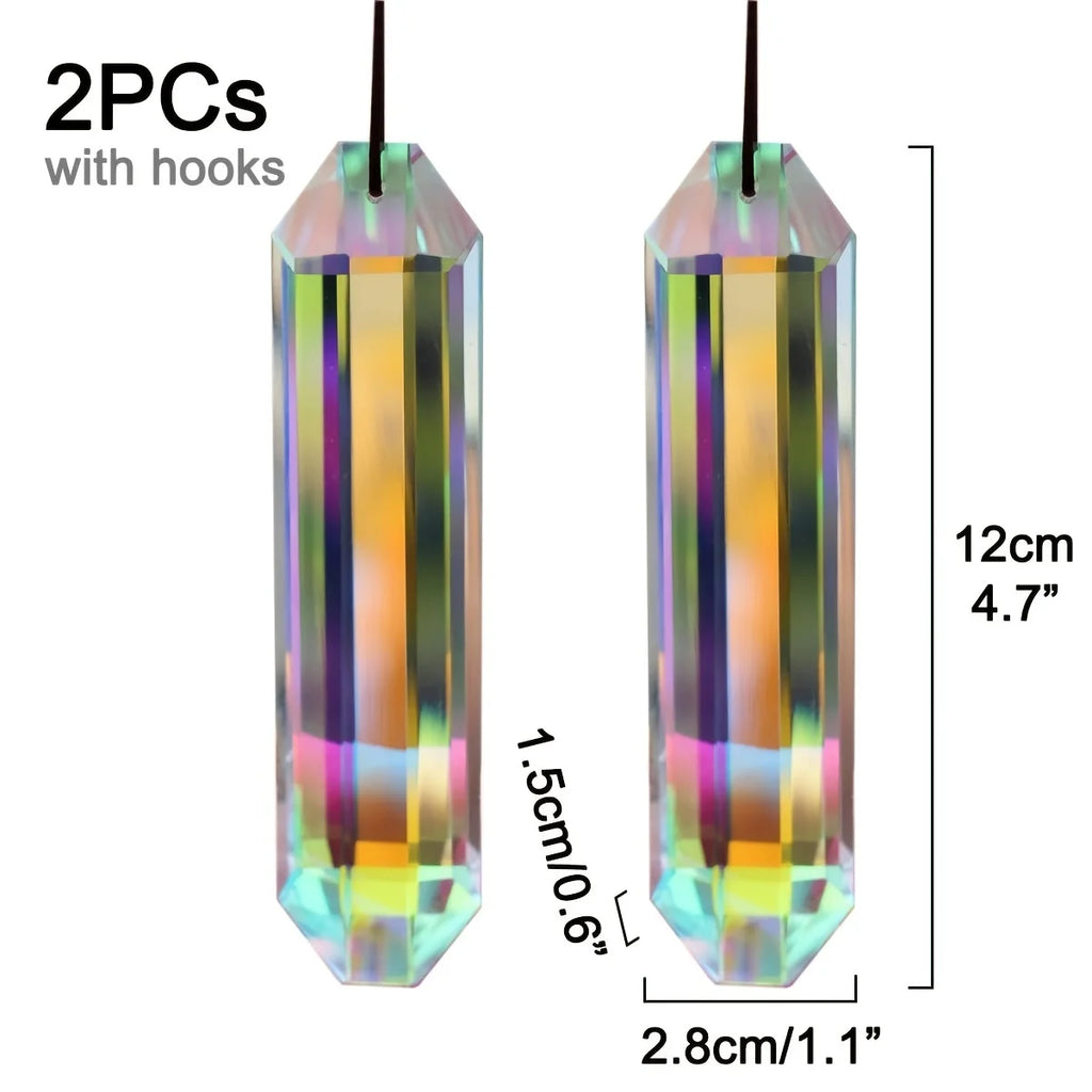 2 unidades de 12 mm de cristal atrapasol, decoración de bodas, adorno para fiestas y hogar