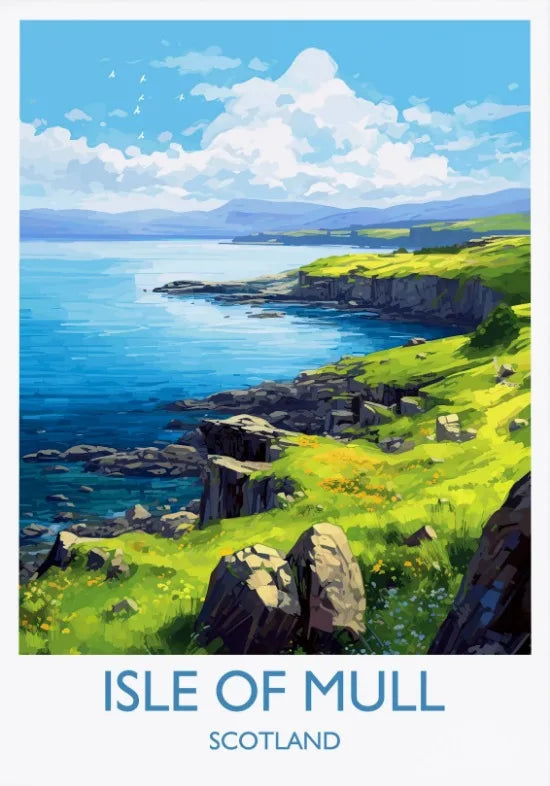 Escocia Tierras Altas St Andrews Edimburgo Glencoe Póster de Viaje Escocia Paisaje Estético Decoración de Pared Impresiones en Lienzo Regalo de Viaje