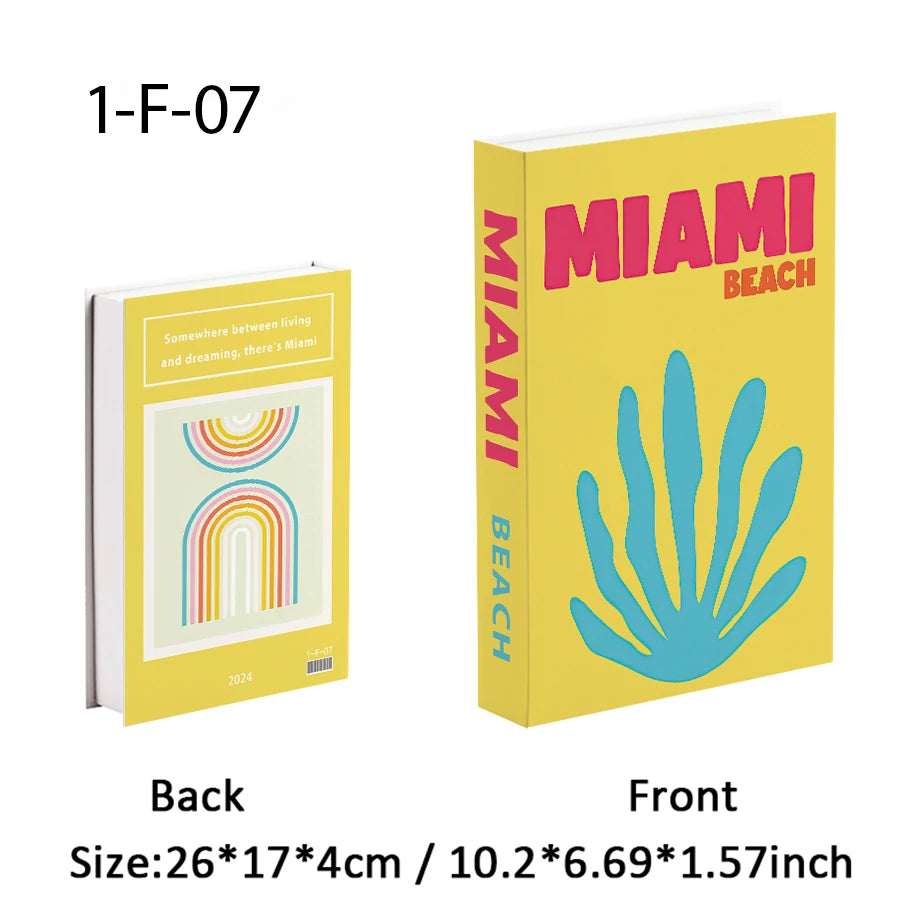 New Travel Decorative Books Book Decoration Luxury Fake Books Decor Table Storage Box Shelf Ornaments Interior Desk Aesthetic