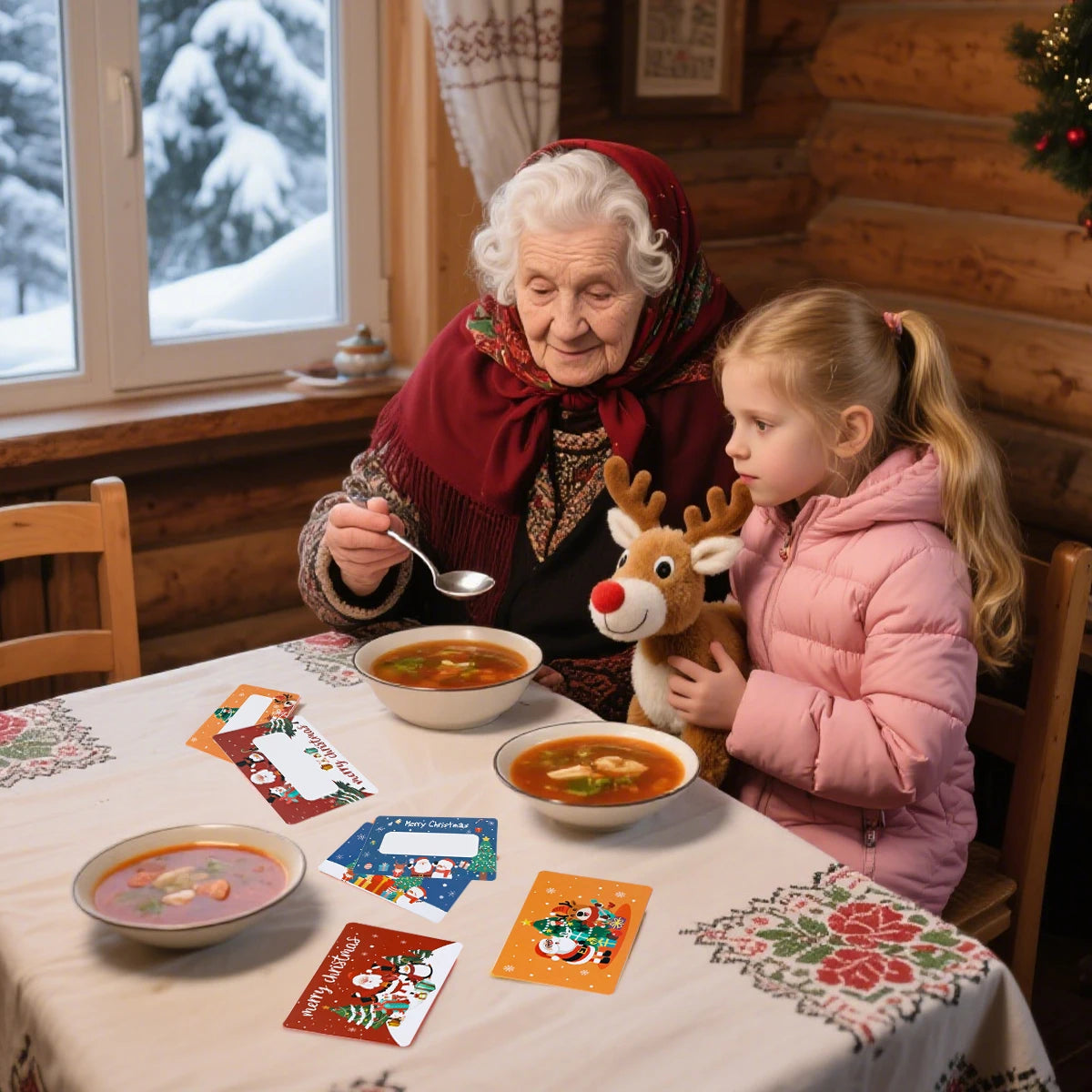 Tarjetas Rasca y Gana de Navidad, Decoraciones Navideñas para el Hogar 2025, Regalos Sorpresa DIY de Navidad y Año Nuevo 2026