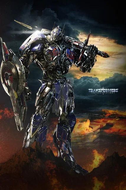 El póster clásico original de la película Transformers: Impresión y pintura en lienzo para dormitorio, paisaje deportivo, oficina, decoración del hogar