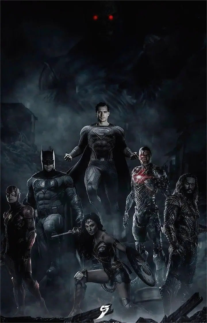 Superman et Batman Super-héros Justice League DC Film Affiches Peinture sur toile Art mural moderne pour salon Décoration intérieure