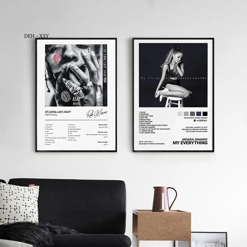 Póster de portadas de álbumes de música, regalos de Juice Wrld, Tyler, rapero de Hip Hop, cantante, portadas de álbumes, pintura en lienzo, imágenes de arte de pared, decoración de habitación