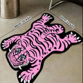 Alfombra con forma de tigre de dibujos animados VIKAMA para sala de estar, dormitorio infantil, alfombras de cabecera, decoración del hogar, alfombrillas antideslizantes para cocina y balcón.
