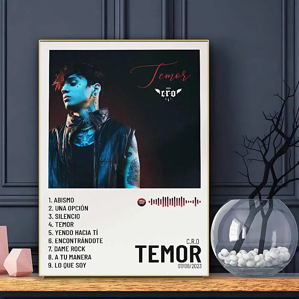 Póster HD C.R.O de Cantante, Arte Adhesivo de Pared Impermeable para Decoración de Hogar, Sala de Estar o Bar