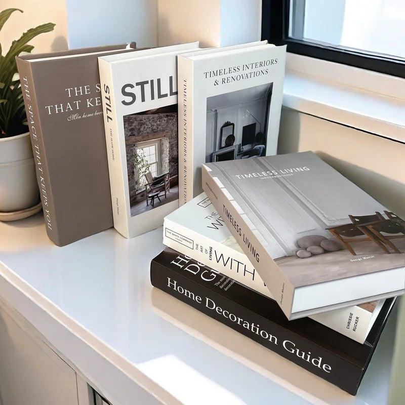 Open Luxury Fake Book Storage Box Home Decor Fashion Paris Decorative Books Interior Decoration Coffee Table Bedroom Ornaments