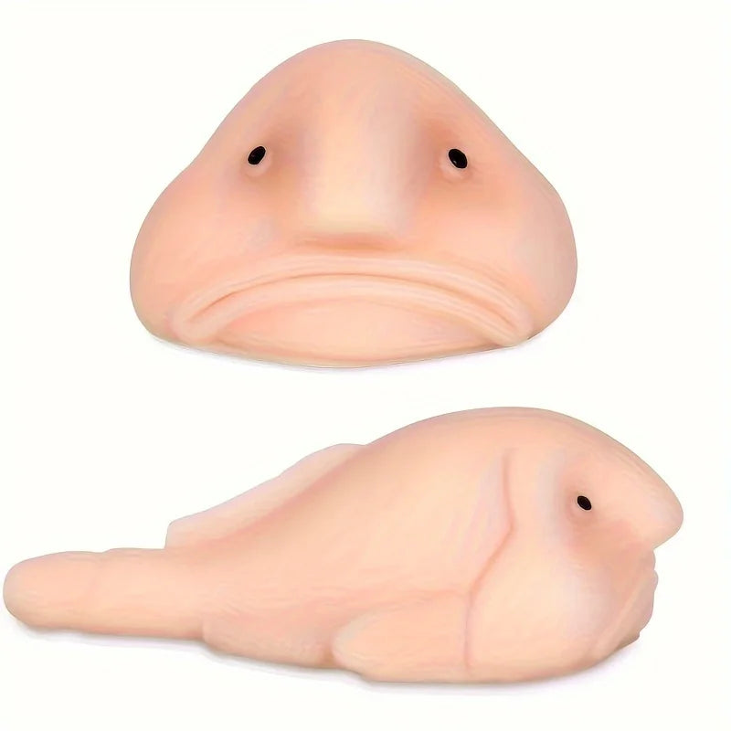 1 unidad de juguetes de compresión Blobfish, animales sensoriales suaves Pop Fidget Toys para niños y adultos, juego de alivio del estrés, regalos de fiesta de Halloween y Navidad