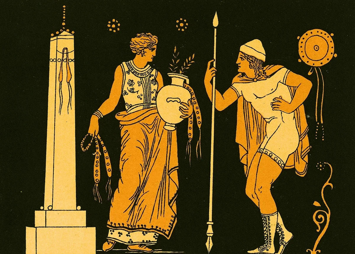 Classic Vintage Wall Art Like Ancient Greek Mythology, Ancient Life, HD Canvas Print Poster. Home Living Room Bedroom Decoration