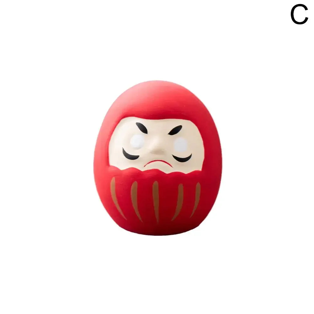 8 estilos de muñecas Daruma japonesas de cerámica, amuleto de la suerte, adorno de la fortuna, decoración de paisaje para el hogar y la oficina, accesorios de regalo en miniatura