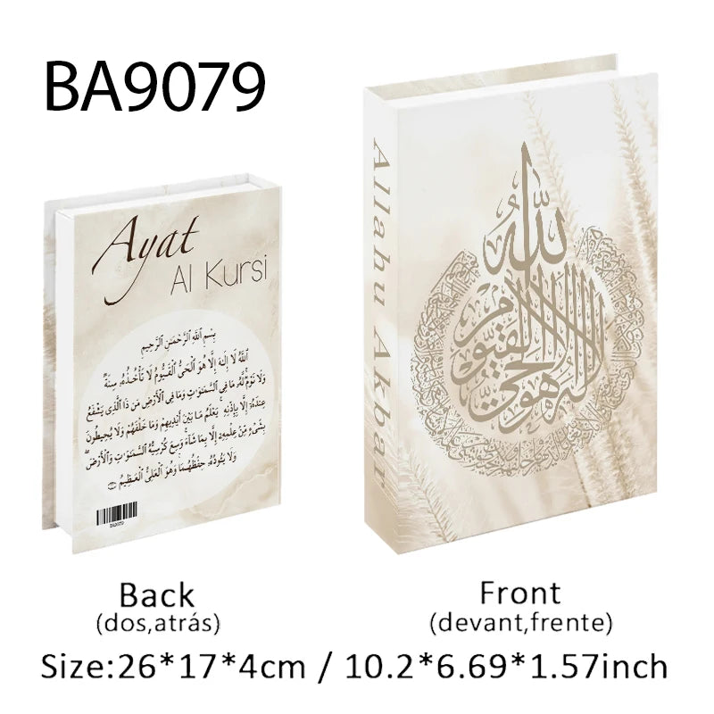 Islamic Mosque Kabaa Luxury Fake Book Home Decor Decorative Books Storage Box Simulation Book Coffee Table Interior Decoration