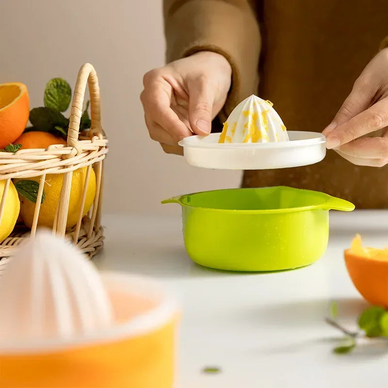 Exprimidores manuales portátiles de limón y naranja, herramienta manual de plástico para frutas, accesorios de cocina, herramientas para hacer zumo de cítricos 100% natural prensado a mano