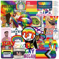 10/30/50pcs Pegatinas de graffiti geniales del arcoíris divertidas LGBT Gay Pride para equipaje, laptop, teléfono, bicicleta, coche, guitarra, calcomanías impermeables