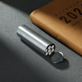 Estuche Portátil para Cigarrillos, Contenedor Metálico para Almacenar Cigarrillos para Viajes y Exteriores, Capacidad para 7 Cigarrillos, Accesorios para Tabaco