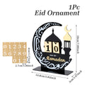 Calendrier de l'Avent Ramadan en Acrylique Ornements Cadeaux Aïd Moubarak Décoration Ramadan Pour la Maison 2025 Fournitures de Fête Musulmane Islam Kareem