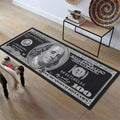 Tapis rayé créatif VIKAMA Dollar, décoration intérieure durable et facile à nettoyer, tapis de sol décoratif pour chambre et salon