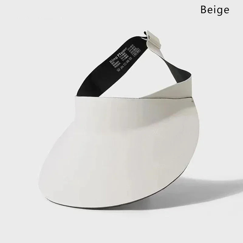 Nouveauté 2025 ! Chapeau de soleil pliable à large bord sans couture anti-UV – Casquette de voyage en nylon à séchage rapide – Ne laisse aucune marque – Cadeau d'été pour femme
