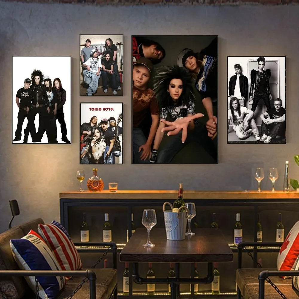 Póster de T-Tokio Hotel, pósteres de alta definición para el hogar, habitación, bar, cafetería, decoración, pintura artística de pared.