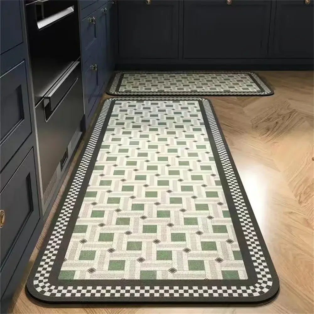Alfombrilla de cocina VIKAMA de 1/2 piezas, antideslizante y fácil de mantener, decoración del hogar, alfombra para porche de entrada, alfombrilla para sala de estar