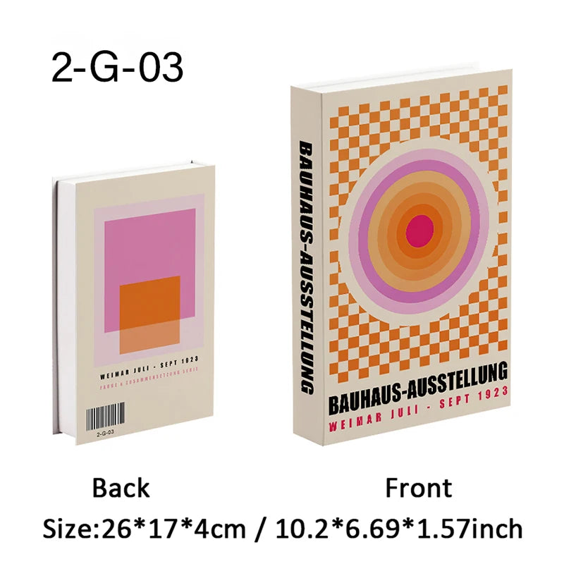 Yayoi Kusama Libros Decorativos de Lujo Abríbles Caja de Almacenamiento de Libros Falsos Adornos de Decoración para el Hogar Decoración de Mesa de Escritorio para Habitación Japonesa