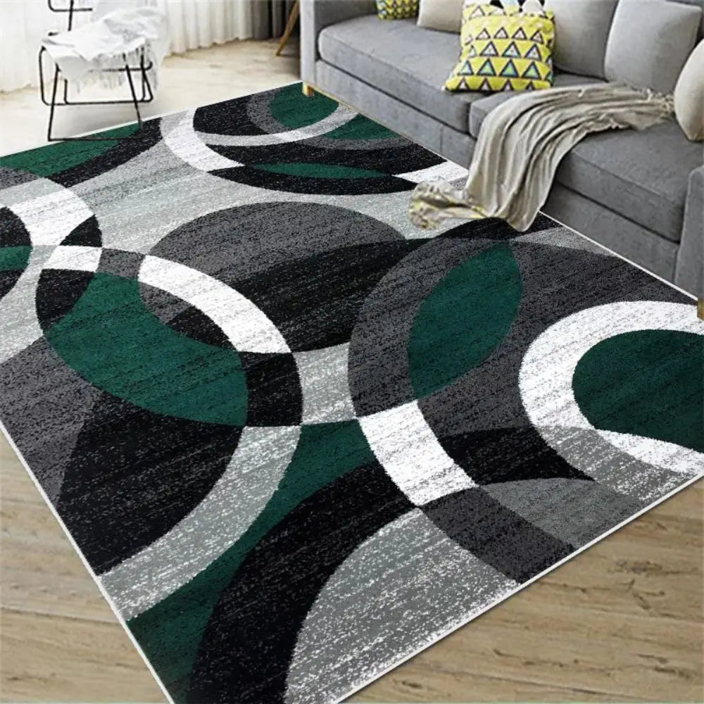 Alfombra Nórdica Abstracta VIKAMA para Sala de Estar, Dormitorio, Cocina, Comedor, Felpudo, Decoración del Hogar, Alfombra de Suelo Geométrica de Gran Superficie