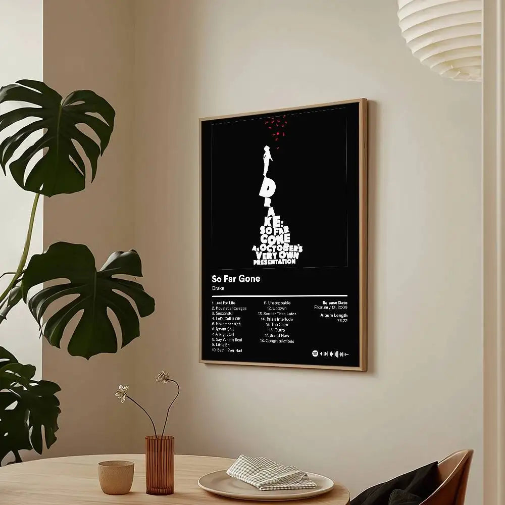 Cantante Drake Algunas Canciones Sexys Para Ti Caliente Álbum Póster HD Arte Adhesivo Pared Impermeable Decoración de Hogar Salón Bar