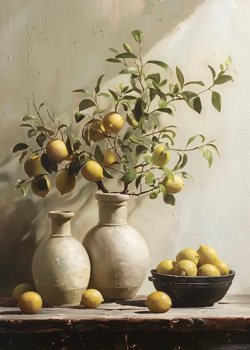 Jarrón de flores de naturaleza muerta, decoración de pared de pintura botánica vintage, jarrones antiguos vintage, impresiones estéticas, pintura de lienzo de olivo