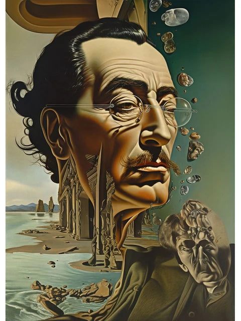 Surréalisme Œuvre d'Art Célèbre de Salvador Dalí Affiches et Impressions Toile Peinture Tableaux Muraux pour Salon Décoration Intérieure