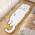 Tapis chat de dessin animé VIKAMA - Tapis de sol chaud et moelleux pour salon, chambre, chevet, chambre d'enfants - Décoration d'intérieur confortable