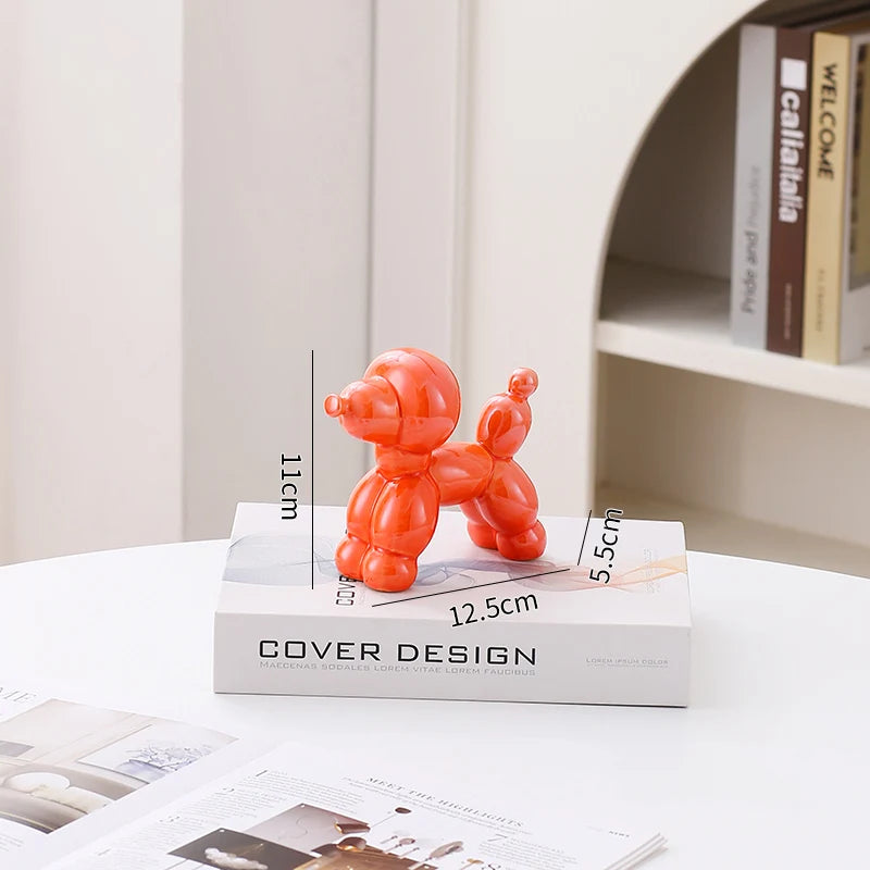 Ceramic Guest Dog Figurine Home Decor room Decoration Accessories Office Nordic Animal Decorative Sculptures  Figurines