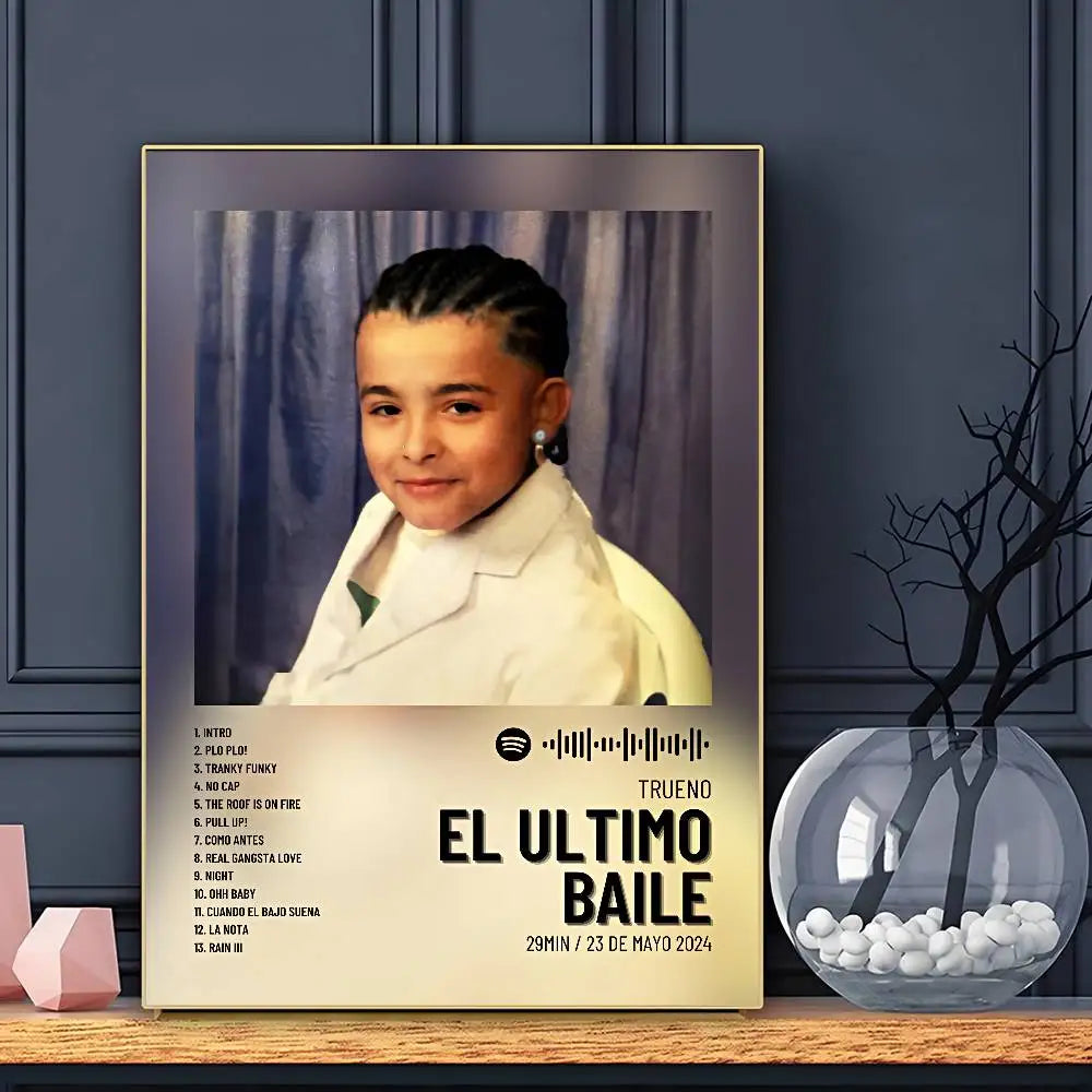 Póster de Thunder el cantante, arte de pared adhesivo, impresión impermeable, decoración estética para sala de estar, dormitorio y bar