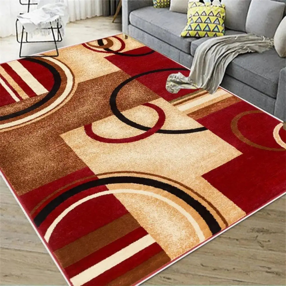Alfombra Nórdica Abstracta VIKAMA para Sala de Estar, Dormitorio, Cocina, Comedor, Felpudo, Decoración del Hogar, Alfombra de Suelo Geométrica de Gran Superficie