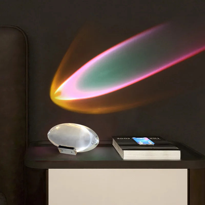 Lampe de Table Décorative en Cristal Eye of the Sky Larmes d'Ange Italiennes Lampe de Projection Coucher de Soleil Lumière d'Ambiance Veilleuse