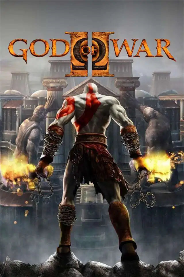 God of War Ragnarok 2022 Poster - Kratos Themed Wall Art for Gaming Room Decor