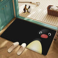 Paillasson Adorable Motif Pingu Antidérapant Absorbant, Tapis Décoratif de Maison au Design de Dessin Animé Mignon pour Salle de Bain Chambre à Coucher, Séchage Rapide et Durable