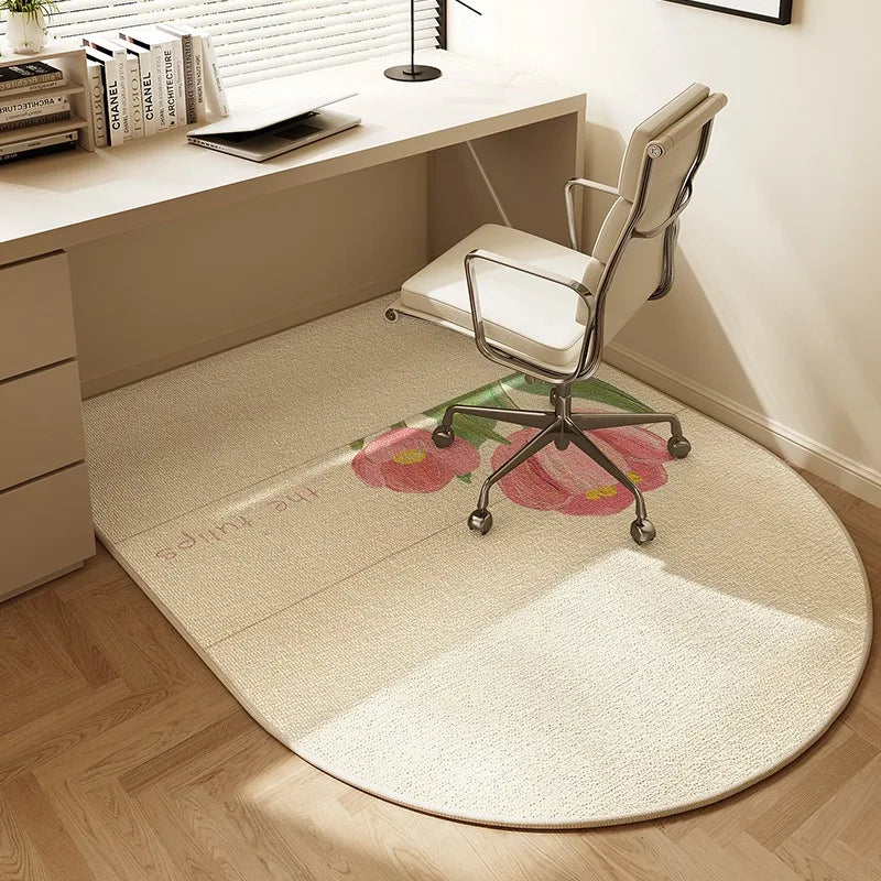 Alfombrilla para silla VIKAMA, alfombra arqueada para dormitorio, tocador, alfombra moderna para el hogar, estudio, sala de juegos, silla giratoria, alfombra silenciosa, alfombrilla para escritorio de oficina