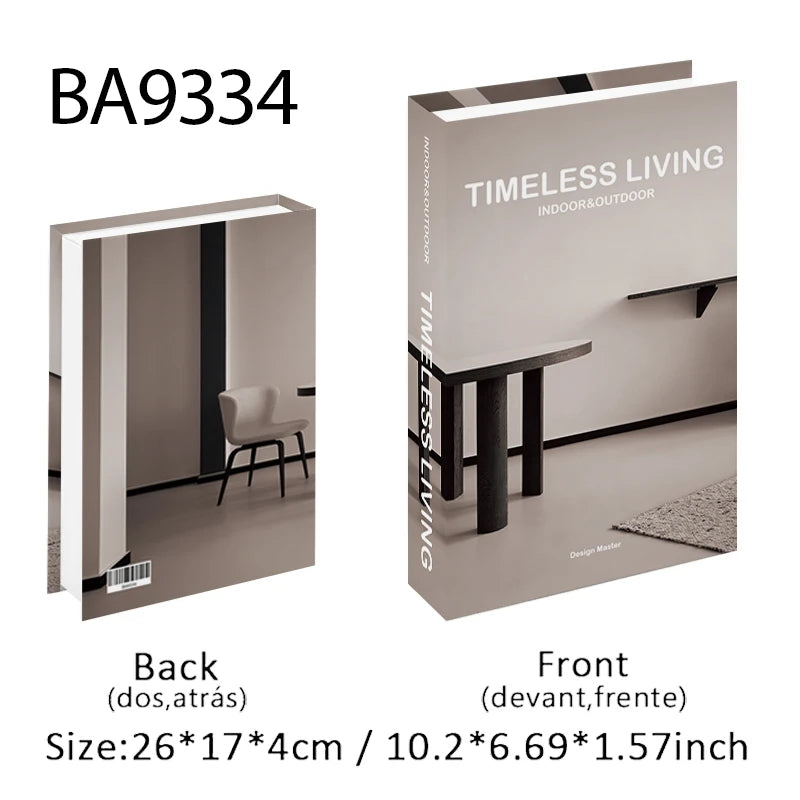 Gothic Interior Decoration Decorative Books Open Luxury Fake Book Storage Box Home Decor Boho Monet Coffee Table Shelf Ornaments