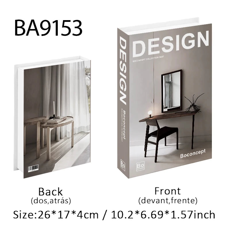 New Travel Decorative Books Book Decoration Luxury Fake Books Decor Table Storage Box Shelf Ornaments Interior Desk Aesthetic