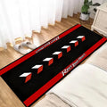 Alfombra larga de coche de carreras VIKAMA, antideslizante, reducción de ruido, decoración del hogar, alfombrilla de exhibición de motocicleta, alfombrilla de suelo de garaje, alfombra de noche