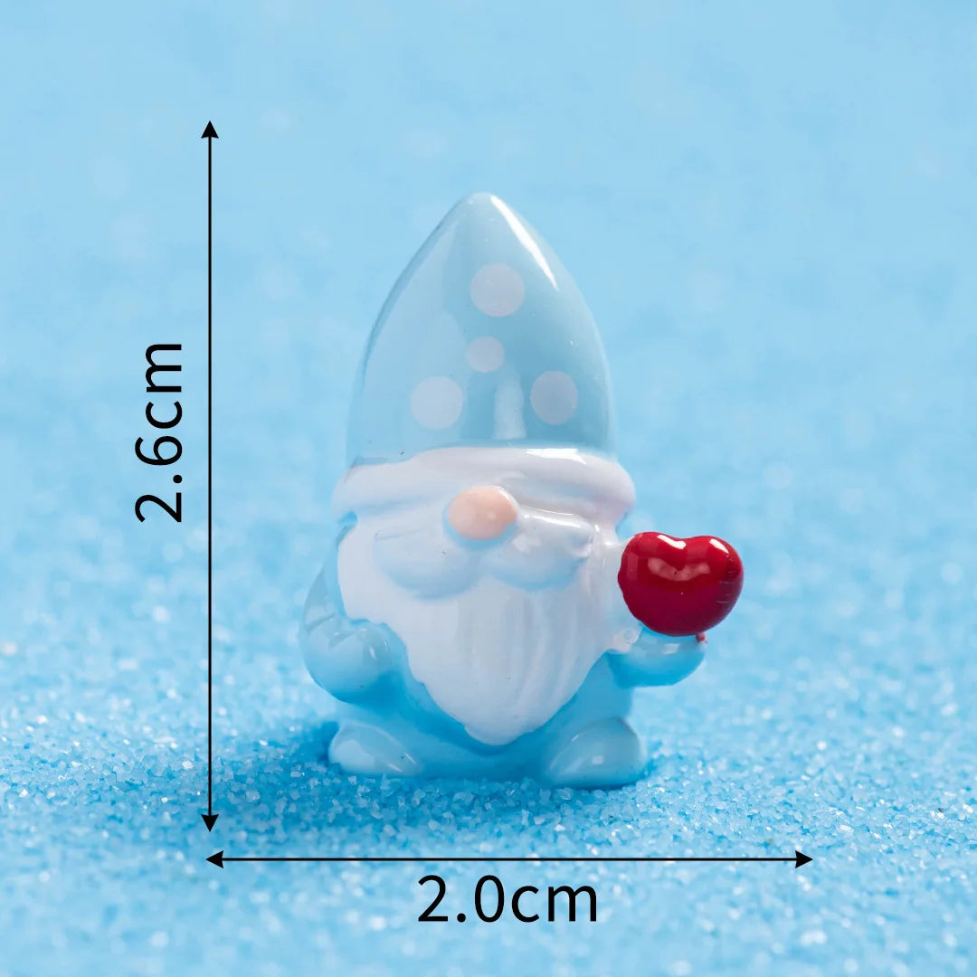 10/50 Boîte cadeau lumineuse Bonhomme de neige Terrarium Maison de poupée Figurines de jardin féerique Ornements de micro-paysage Figurines Miniature de Noël