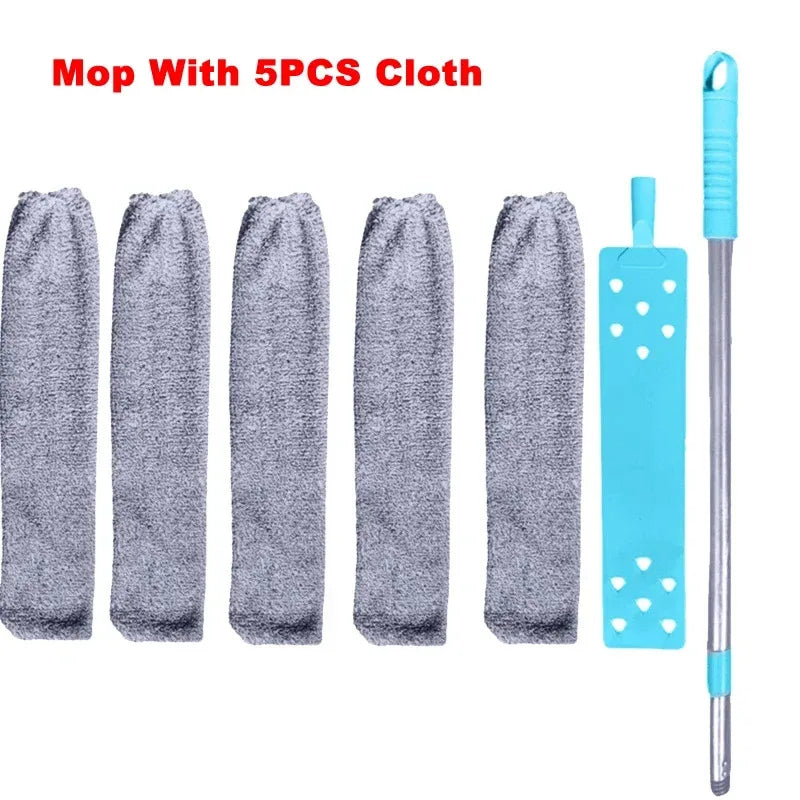 Cepillo Plumero Telescópico para Limpieza del Hogar, Mopa de Mango Largo, Limpiador de Polvo para Huecos, Herramienta de Cepillo para Sofá y Mesita de Noche, Accesorios de Cocina