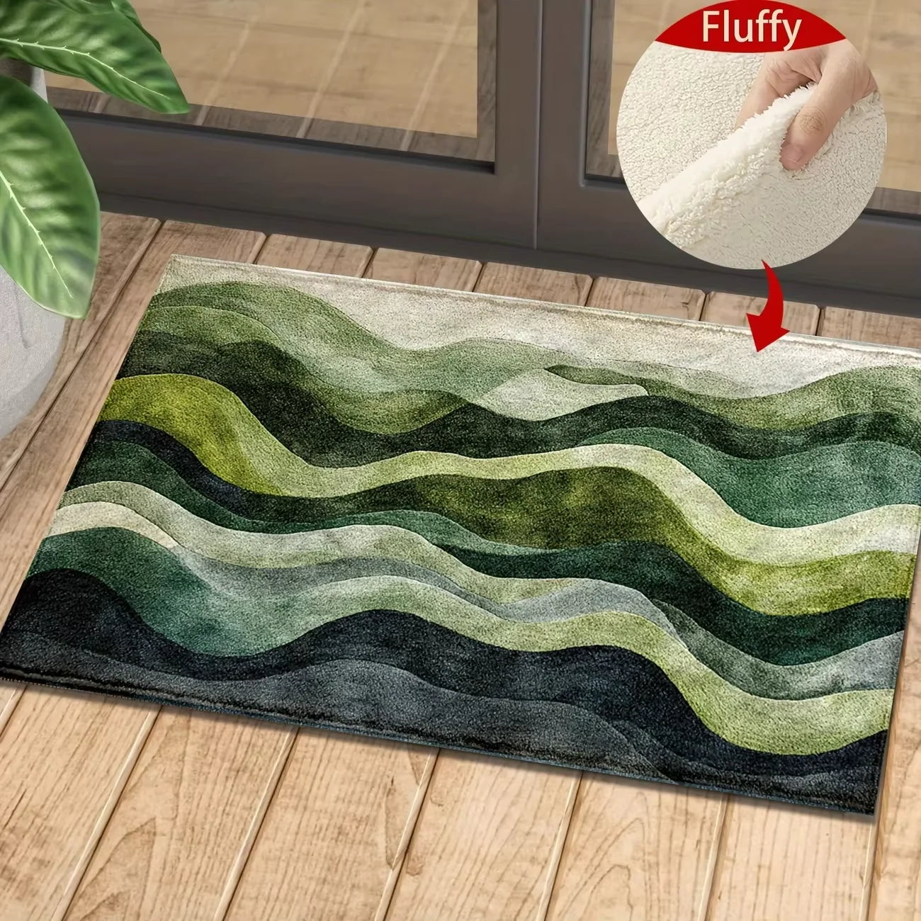 VIKAMA Alfombra de flores de colores Felpudo Alfombra impermeable para puerta Dormitorio Sofá Alfombra de suelo Alfombras suaves de noche Decoración del hogar