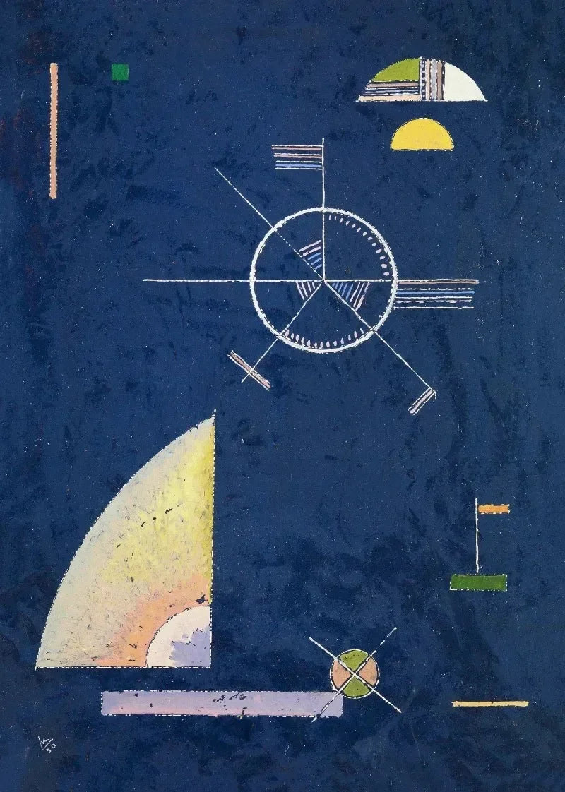 Wassily Kandinsky Descomposición Geométrica Equilibrio Póster Retro Pinturas sobre Lienzo Cuadros de Pared Decoración para el Hogar Museo